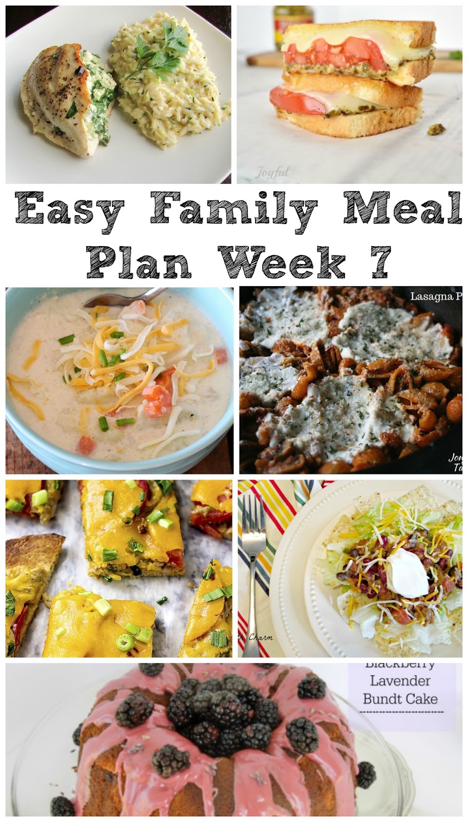 Cooking With Carlee: Easy Family Meal Plan Week 7