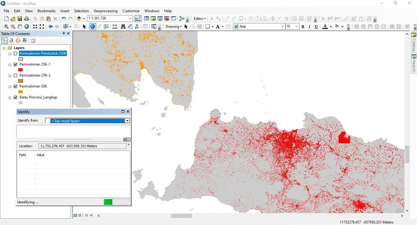 Data Shapefile Lingkungan Terbangun Indonesia