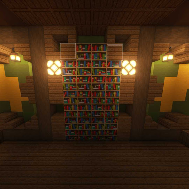 Cool Minecraft Library Designs And Ideas | Patchescrafts