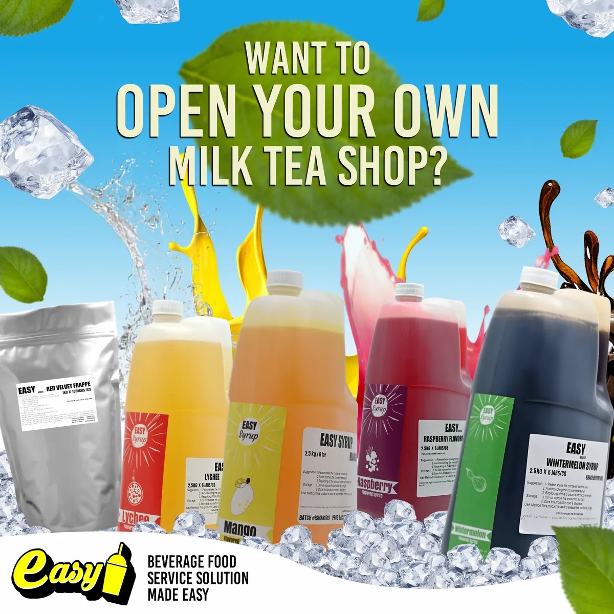 Start your own Milk Tea/Coffee Shop Business with Easy Brand PH It's