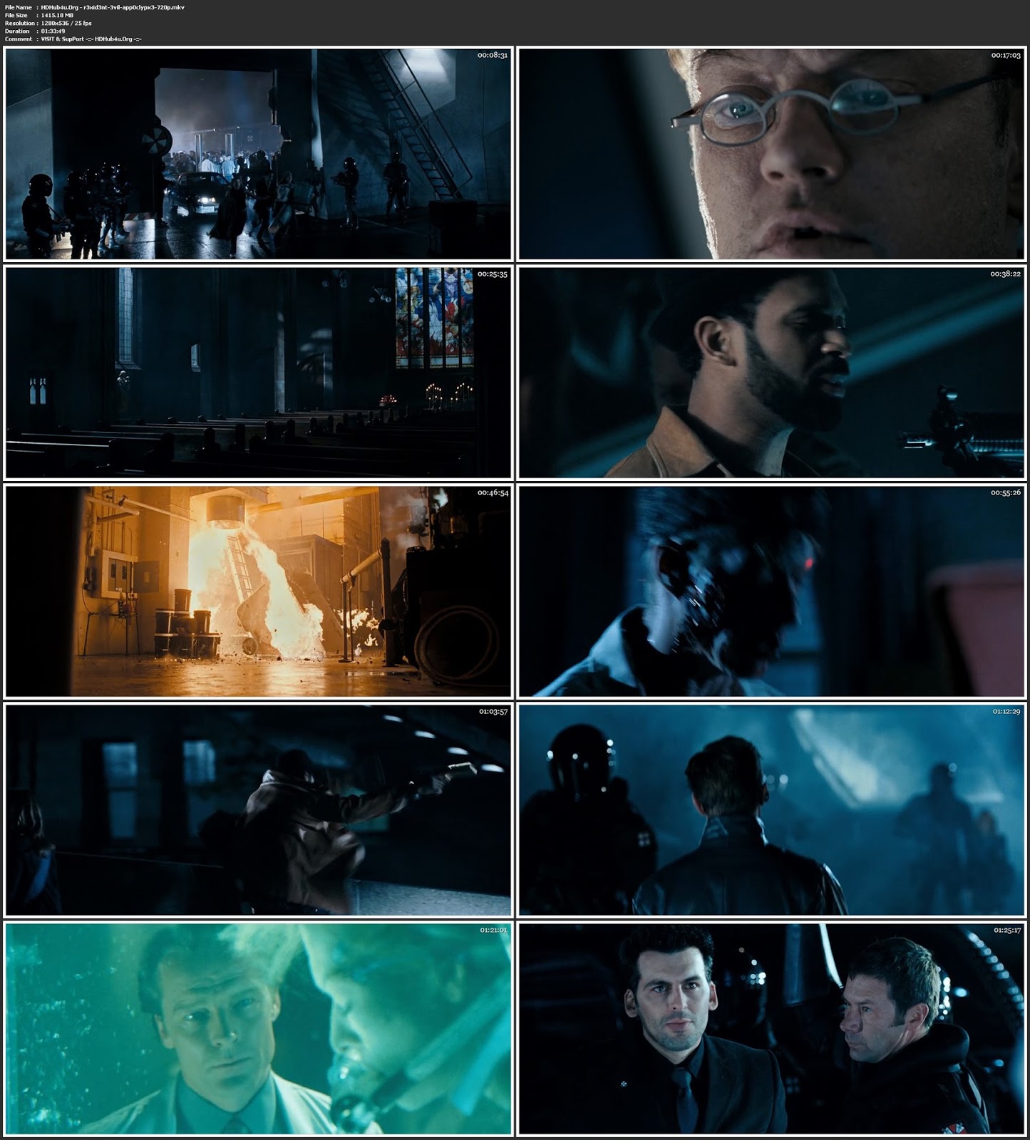 Resident Evil Apocalypse 2004 300MB Hindi Dual Audio 480p BRRip Download