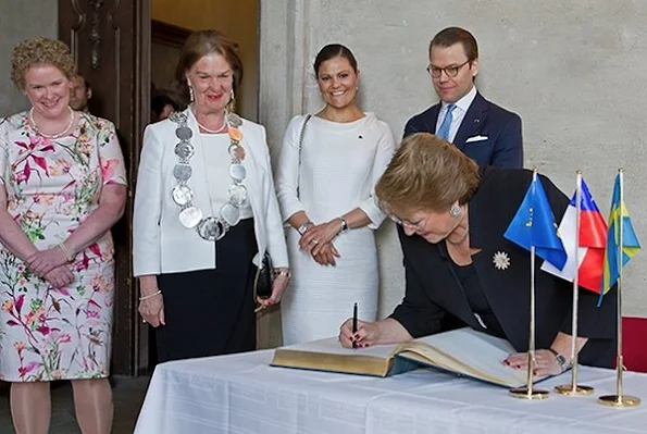 King Carl Gustaf and Queen Silvia of Sweden, Crown Princess Victoria, Prince Daniel and Prince Carl Philip of Sweden held a lunch in honour of Chilean President Michelle Bachelet 