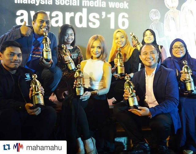 Menang Best Content Blog di Malaysia Social Media Award 2016