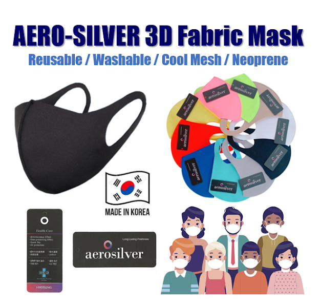 [Introduction] Reusable Face Mask, Washable Mask in KOREA (Aerosilver Mask)