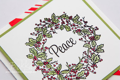Peaceful Wreath Fast and Fabulous Christmas Card - check it out here