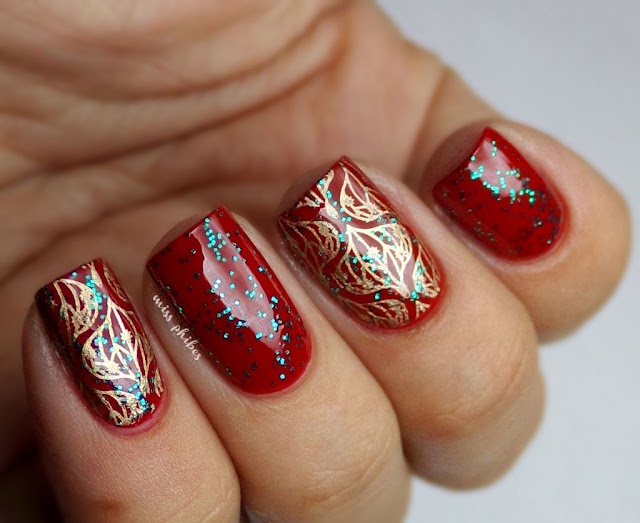 Uñas estampadas Navidad