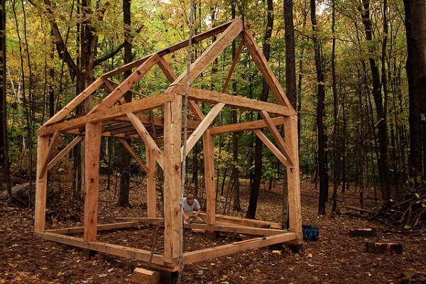 timber frame shed
