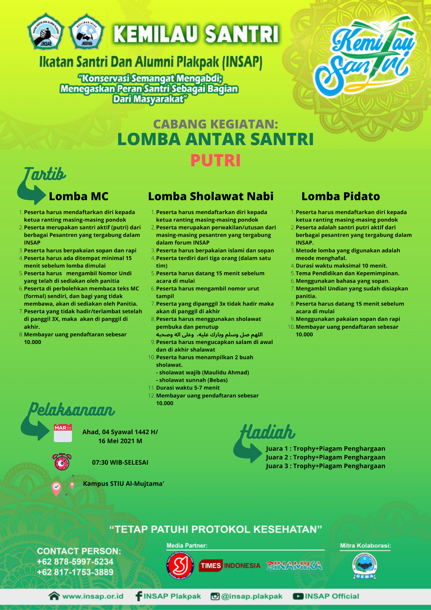 Lomba Antar Santri Putri