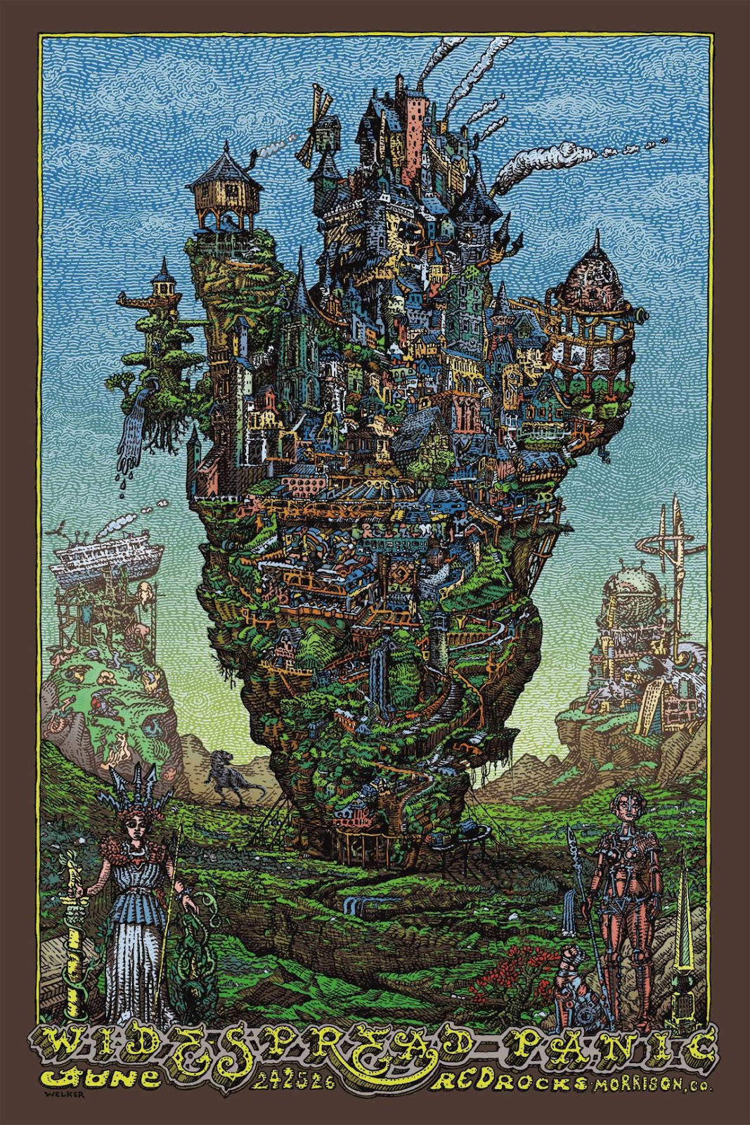 INSIDE THE ROCK POSTER FRAME BLOG David Welker Phish And Widespread