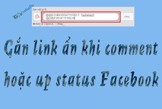 Cách gắn link ẩn khi comment hoặc up status facebook