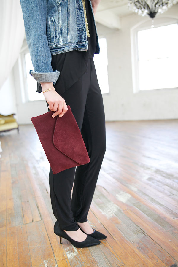 macy's jean jumpsuit