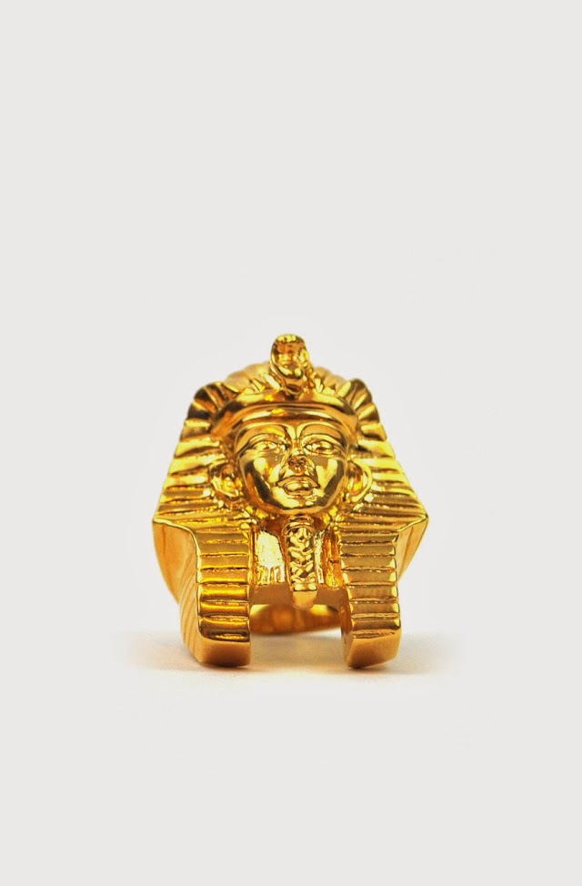 The Gold Gods: Pharaoh Head Ring