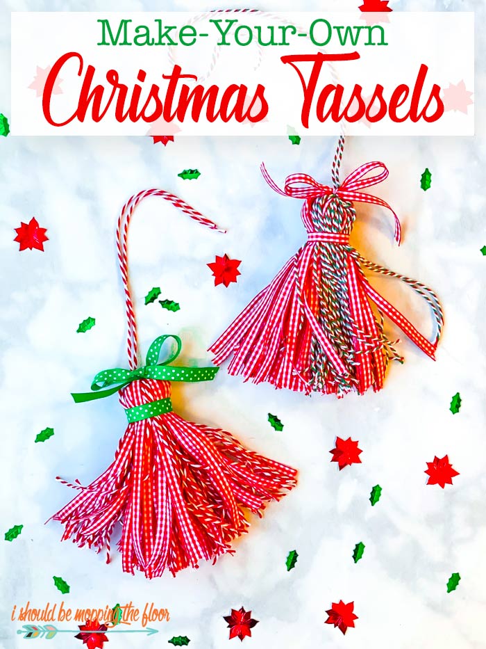 How to Make Christmas Tassels  i should be mopping the floor