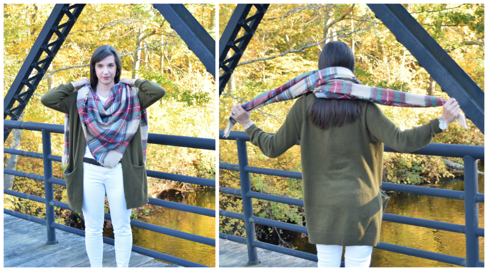 How to Tie a Square Blanket Scarf More to Mrs. E