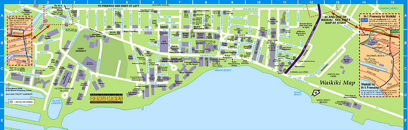 Map of Waikiki