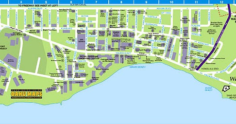 Waikiki Printable Map Waikiki Printable Map