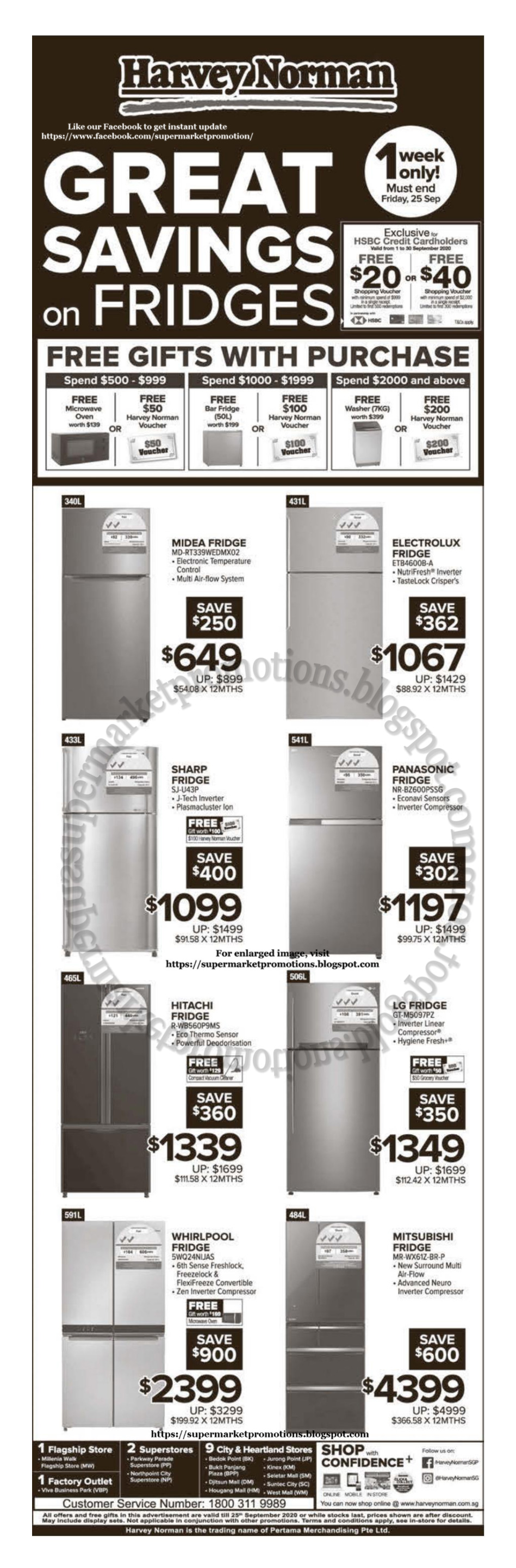 Harvey Norman Fridges Sale 19 25 September 2020 Supermarket Promotions
