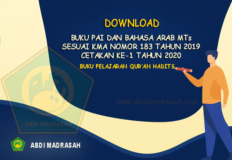 Download Buku Pelajaran Al Qur An Hadits Madrasah Tsanawiyah Mts Cetakan Ke 1 Tahun 2020 Abdi Madrasah