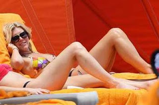 Charissa Thompson Colorful Bikini Miami 