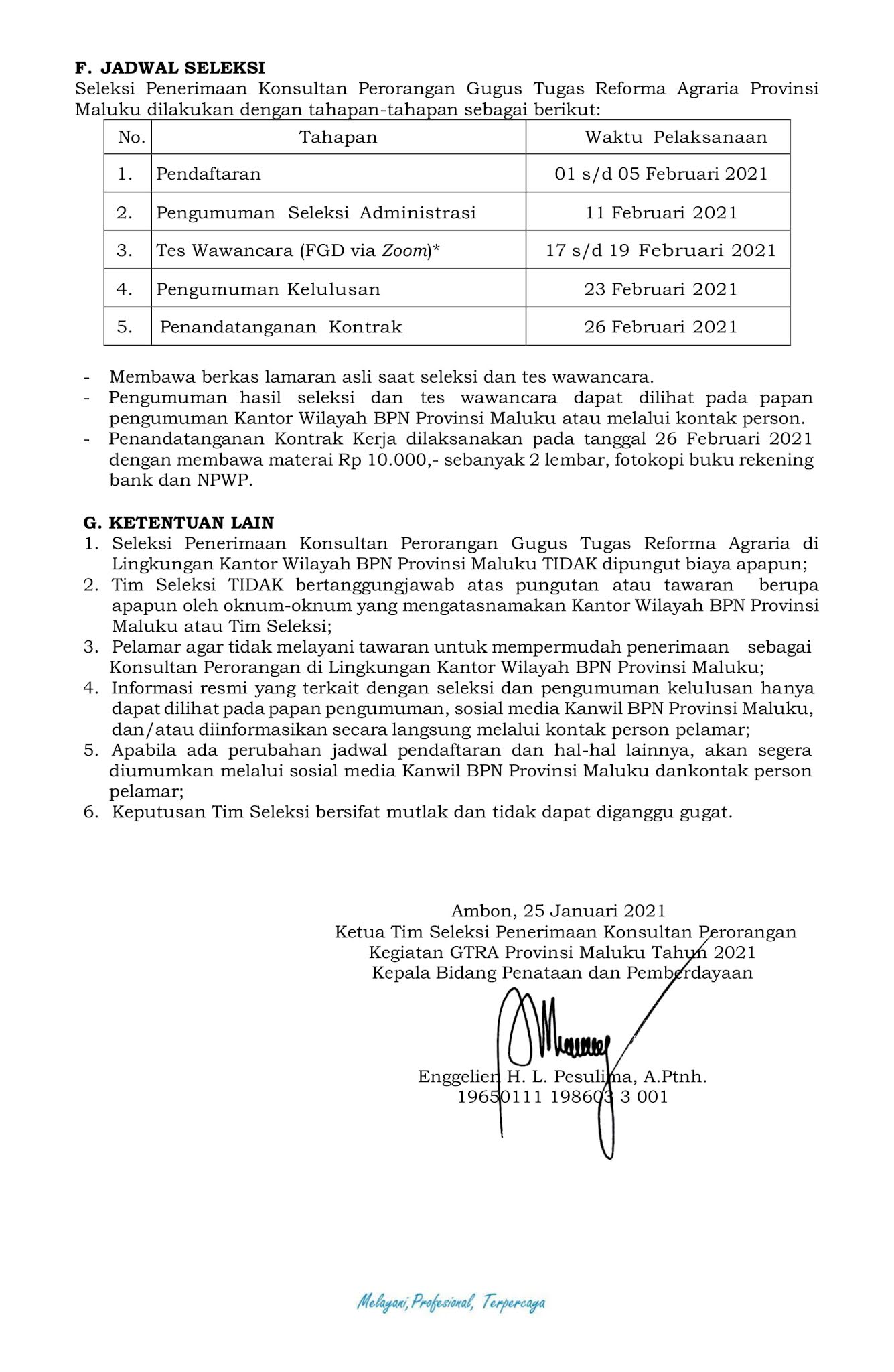 Lowongan Kerja Pegawai Pendukung Kementerian ATR/BPN Februari 2021