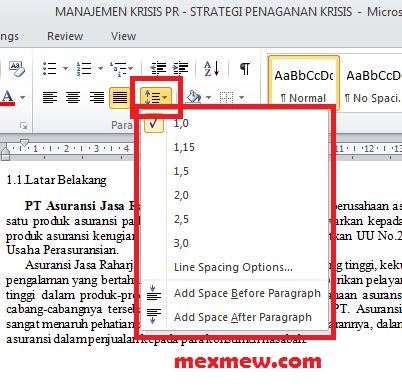 Cara Mengatur Jarak Baris Dan Spasi Di Microsoft Word