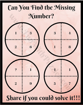 Easy math circle puzzle question for kids Easy math circle puzzle question for kids