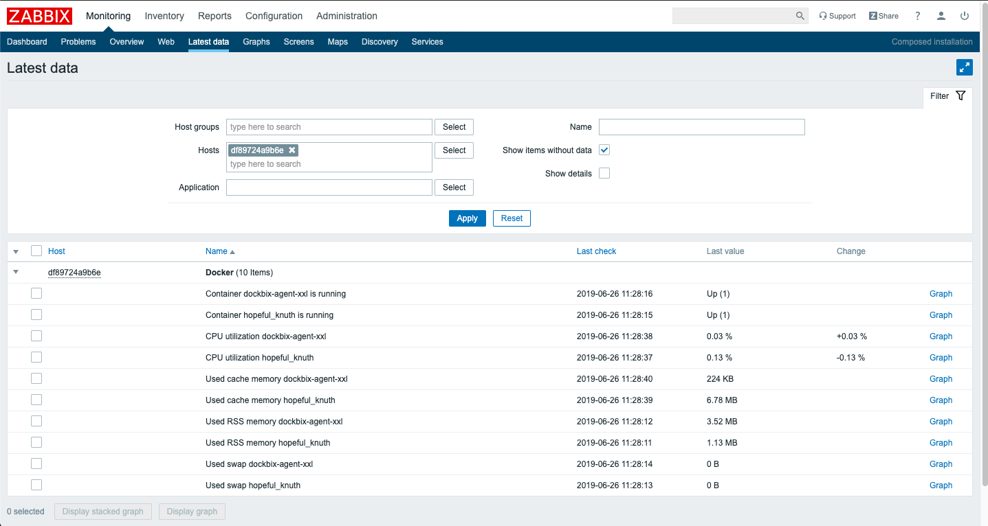 hawksnowlog Zabbix Docker Monitoring を使ってコンテナ監視をしてみた