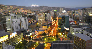 Panoramic view of La Paz, Bolivia