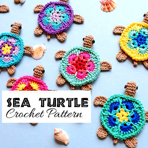 Beautiful Skills Crochet Knitting Quilting Sea Turtle Applique beautiful-skills-crochet-knitting-quilting-sea-turtle-applique