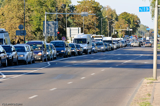 sastrēgums Jelgavā