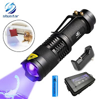 Mini Flashlight Ultra Violet Light With Zoom Function