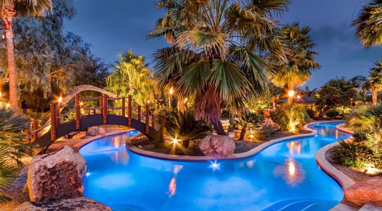 19 Photos vs. This Arizona Mega Mansion Features the Largest Private Lazy River in America - Luxury Home & Interior Design Video Tour 19 Photos vs. This Arizona Mega Mansion Features the Largest Private Lazy River in America - Luxury Home & Interior Design Video Tour