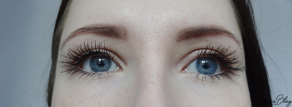 Eveline Volume Celebrities tusz do rzęs, Eveline Volumix Fiberlast tusz do rzęs efekty blog recenzja