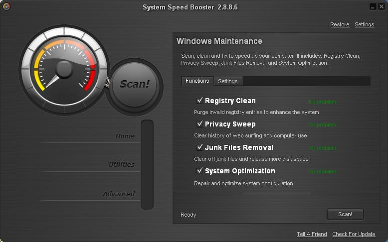 Full PC Software: System Speed Booster v2.8.8.6 - Computer Speed Booster Software