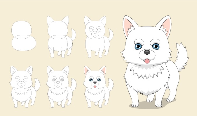 Bagaimana Cara Menggambar Anjing Anime Lucu Dalam 7 Langkah Anidraw