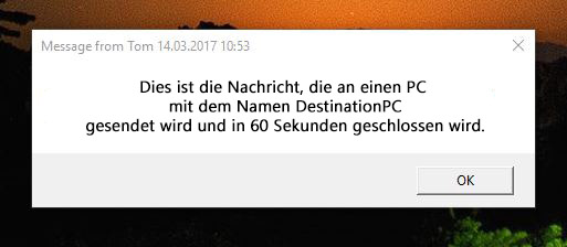 Nachrichten An Anderen Pc Im Netzwerk Senden Windows 10 Nachrichten über LAN senden: Senden Sie eine Nachricht an den PC