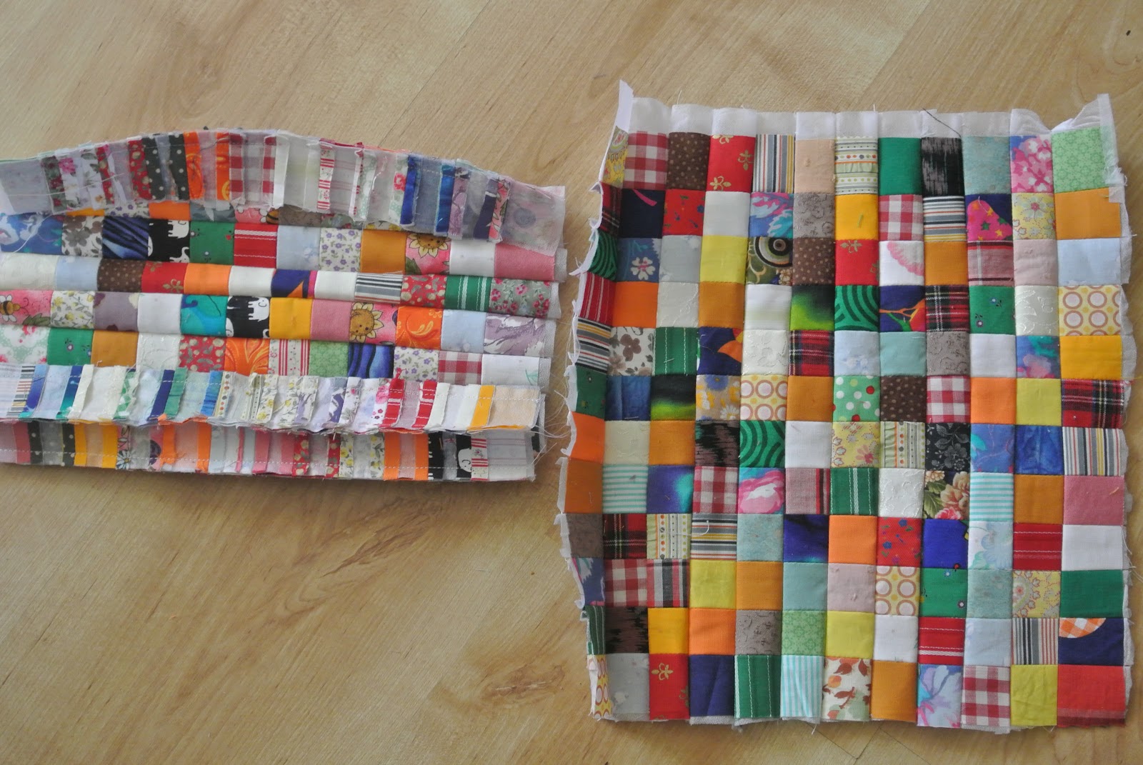 Sew many yarns WIP wednesday stamp collection blocks.