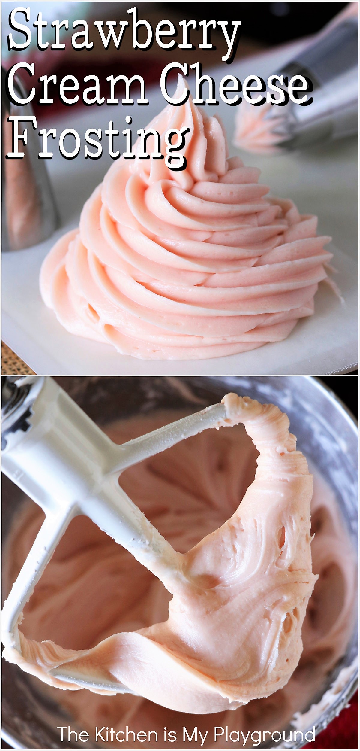 Strawberry Cream Cheese Frosting The Kitchen is My Playground