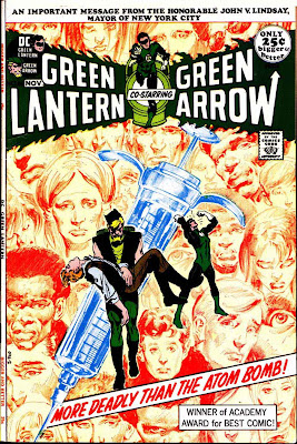 Green Lantern Green Arrow #86 dc comic book cover art by Neal Adams