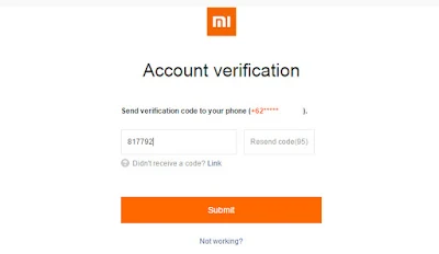 Code on Your phone - Mi Account - Xiomi Tips