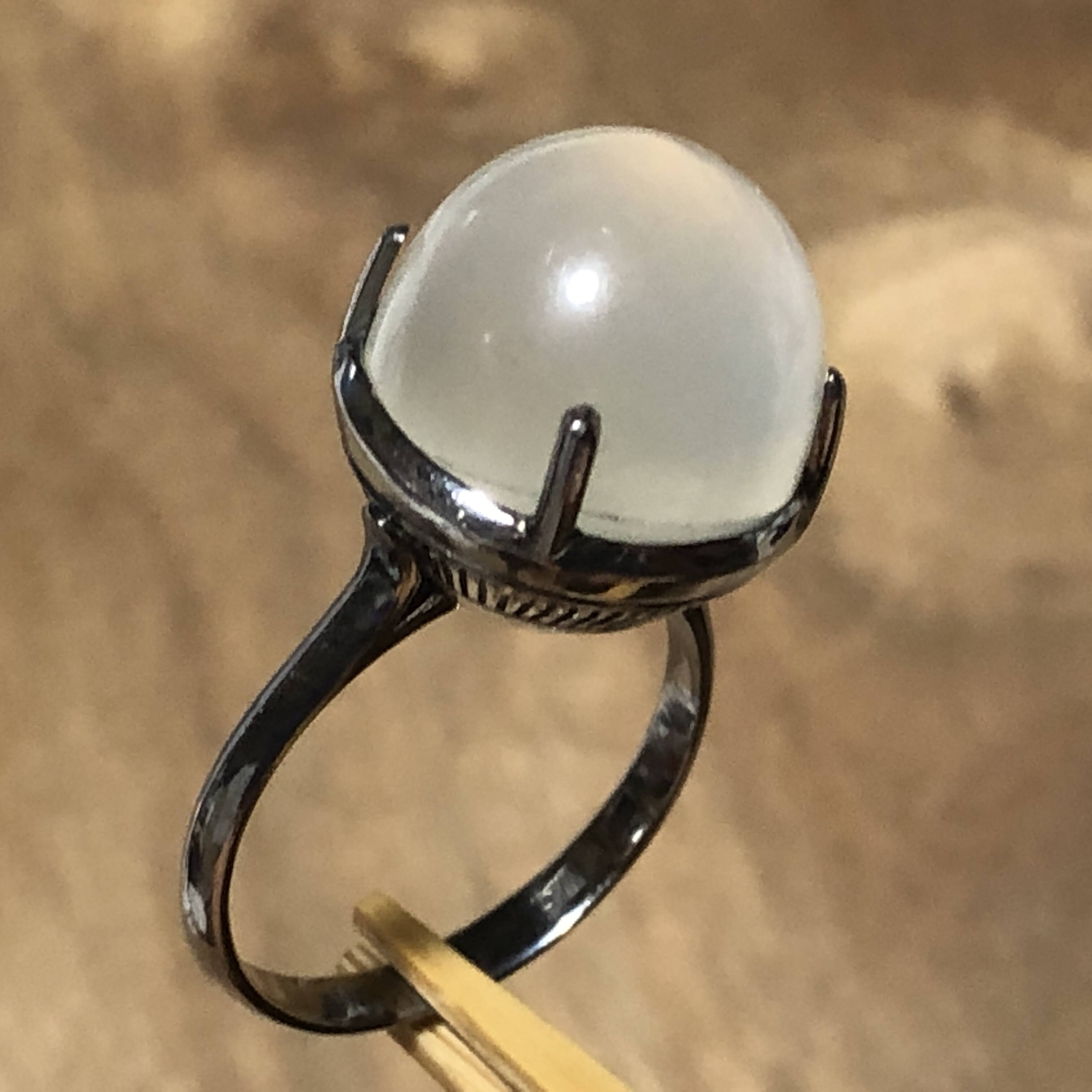 k14WG リング　ムーンストーン　ヴィンテージ品 k14WG リング ムーンストーン ヴィンテージ品 日本の作品】昭和