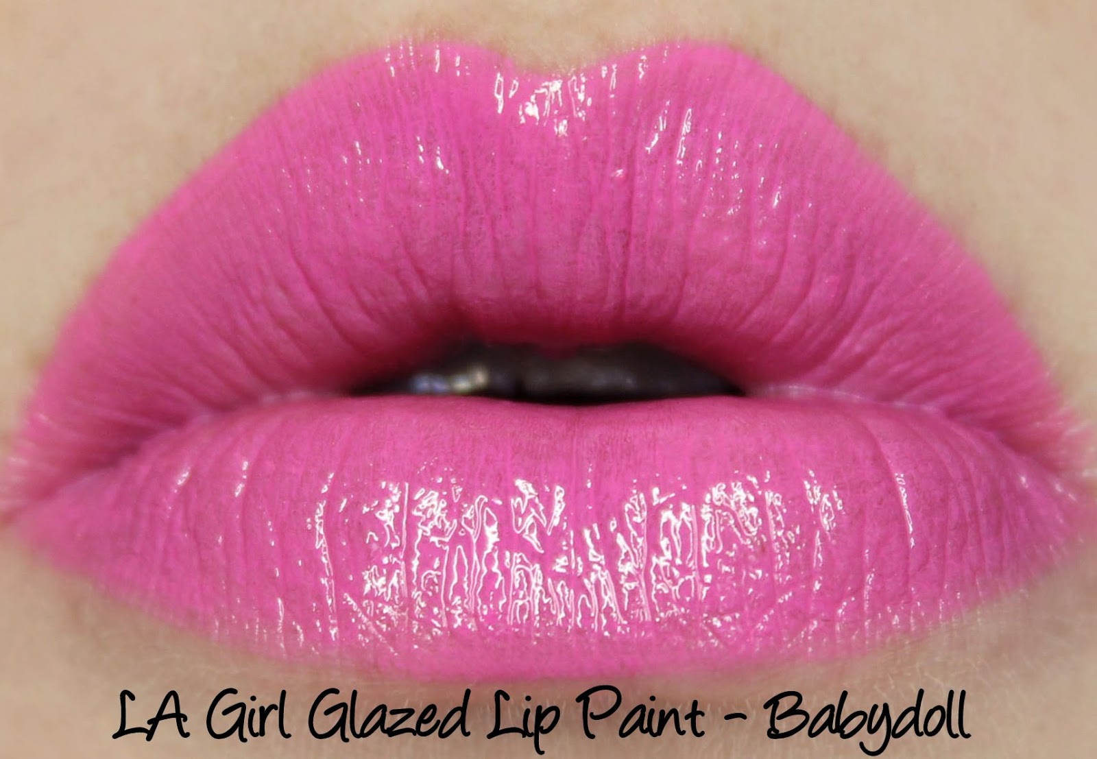 LA Girl Glazed Lip Paints - Babydoll Swatches & Review