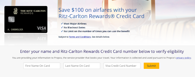 $100 Ritz-Carlton Airfare Companion Discount