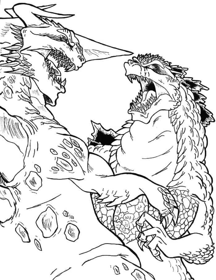 Zilla Godzilla Coloring Pages