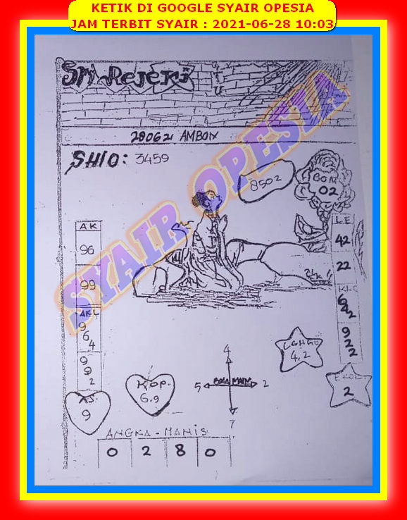 Syair Sdy 28 Juni 2021 Kode Syair Sgp Syair Hk Syair Sydney 2021