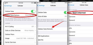 ضبط إعدادات النت يدوياً لتلفوني الآيفون