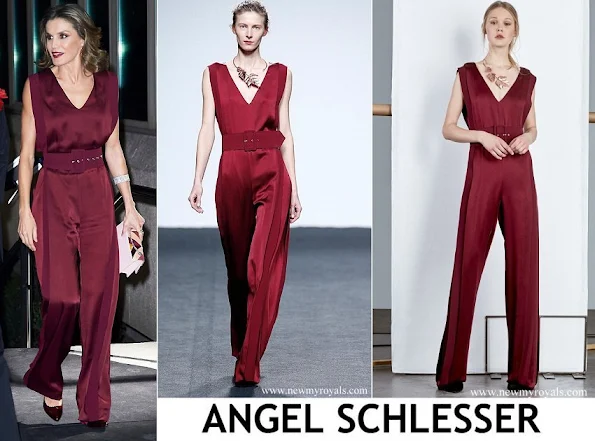 Queen Letizia wore Angel Schlesser Jumpsuit - Fashion Designers Fall Winter 2017 Collection