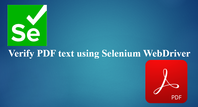 Verify PDF text using Selenium WebDriver