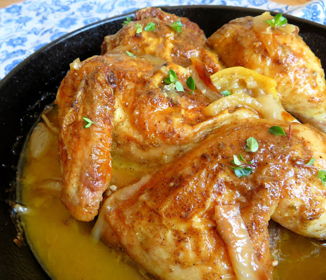 Ina's Skillet Roasted Lemon Chicken | The English Kitchen