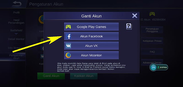 login facebook baru mobile legend